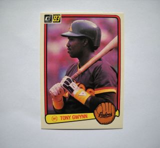 1983 Donruss Tony Gwynn Rookie Card Near (598) Padres