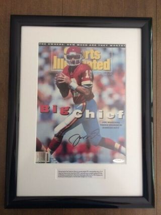 Joe Montana Autographed Framed Sports Illustrated Sept 13 1993 Ud Auth