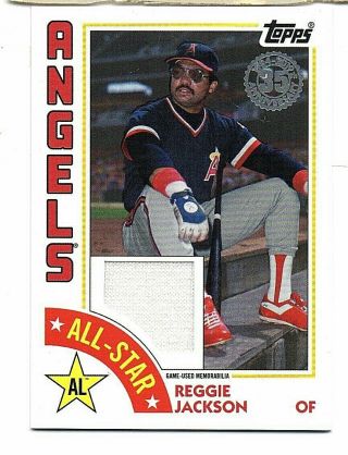 2019 Topps Series 2 Reggie Jackson 1984 Topps All - Star Game - Jersey Card