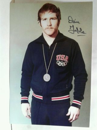 Dan Gable Authentic Hand Signed 4x6 Photo Olympic Gold Medal Wrestling