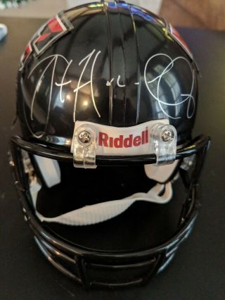 Graham Harrell Texas Tech Red Raiders Signed Autograph Mini Helmet Auto