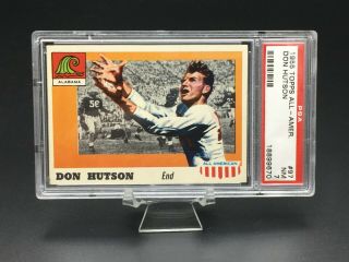 1955 Topps All American Football Don Hutson Rc Hof Sp Psa Nm 7 97 Alabama