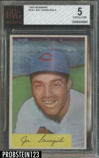 1954 Bowman 141 Joe Garagiola Chicago Cubs Bvg 5 Ex