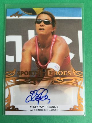 2013 Sports Heroes Misty May - Treanor Autograph Auto Beach Volleyball