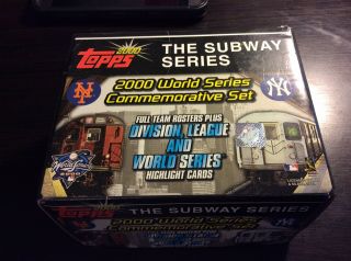 2000 Topps World Series Commemorative Set Ny Yankees Mets Subway No Token Jeter