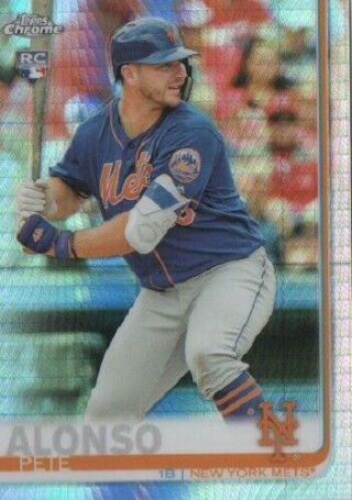 2019 Topps Chrome " Prism Refractor " Pete Alonso Rc 204