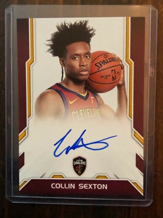 Collin Sexton Cavs 2018 - 19 Donruss Next Day Auto On Card Rc Cleveland Cavaliers