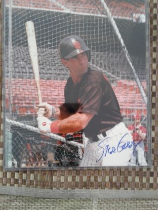 La Dodger Baseball Legend Steve Garvey Signed 8 X 10 Color Photo