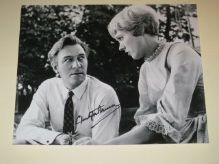 Actor Christopher Plummer Signed 8x10 Photo Sound Of Music Autograph
