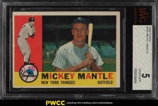 1960 Topps Mickey Mantle 350 Bvg 5 Ex (pwcc)