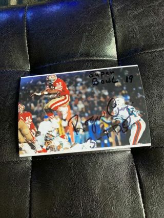 Roger Craig Authentic Signed 4x6 Autograph Photo,  San Francisco 49ers,  Nfl