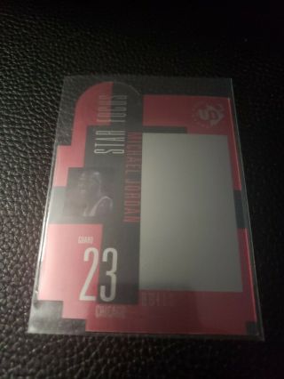 Michael Jordan 1996 97 Upper Deck Ud3 23 Star Focus Die Cut Acetate Card Bulls