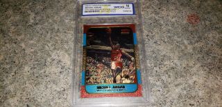 1986 Fleer Michael Jordan Brushed Gold 1996 - 97 Rookie Card Graded Gem 10 $$