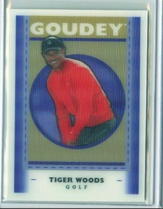Tiger Woods 2019 Upper Deck Goodwin Champions Goudey 3d Lenticular Short Print