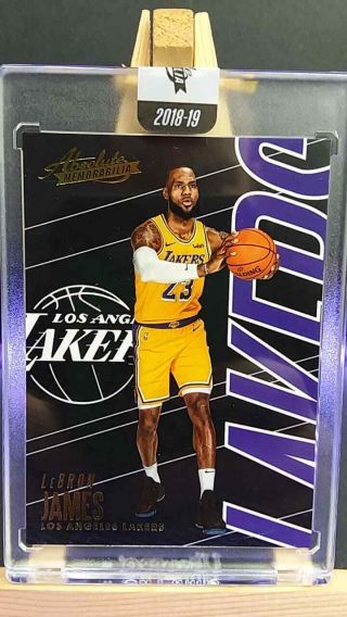 2018 - 19 Panini Absolute Memorabilia 23 Lebron James Uncirculated La Lakers