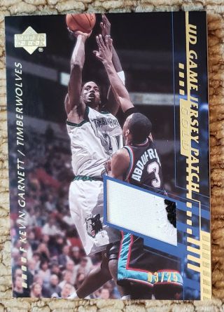 2000 - 01 Ud Game Jersey Patch Gold Kevin Garnett /25 Timberwolves