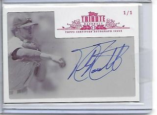 2013 Topps Tribute,  Mike Moustakas,  Mauto,  Sepia - A True One Of One
