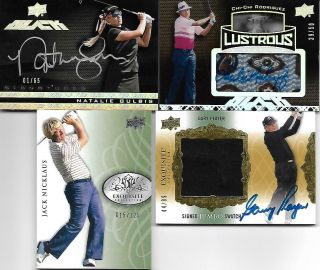 Gary Player 2014 Exquisite Golf Signed Jumbo Swatch Autograph Card 44/99