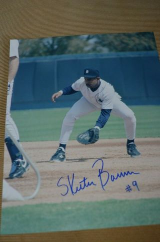 Skeeter Barnes Autographed Signed 8x10 Photo Detroit Tigers