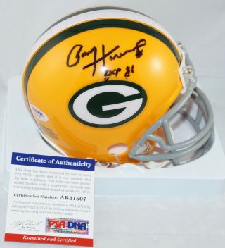 Paul Hornung Signed Green Bay Packers Mini Helmet,  Psa Dna Ab31507