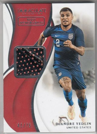 Deandre Vedlin 2018 - 19 Panini Immaculate Boot 41/75 Usa