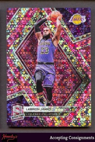 2018 - 19 Panini Spectra Neon Pink 7 Lebron James 13/25 Lakers