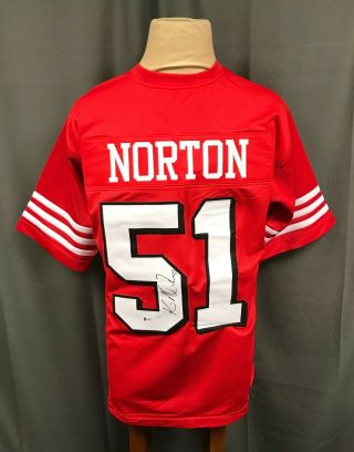 Ken Norton Jr 51 Signed San Francisco 49ers Jersey Auto Sz Xl Beckett Bas