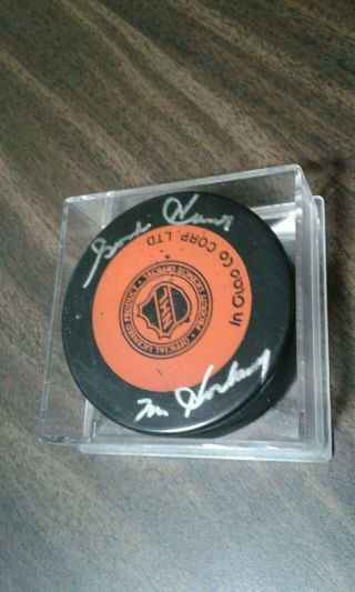 Nhl Detroit Red Wings Gordie Howe Autographed Puck