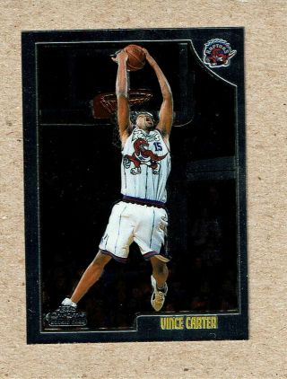 1998/99 Topps Chrome Vince Carter Rookie Toronto Raptors Awesome 199