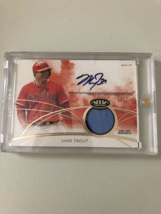 2014 Topps Tier One Mike Trout Auto,  Autograph 84/99.  Angels