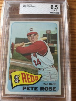 1965 Topps Pete Rose 207 Bgs 6.  5