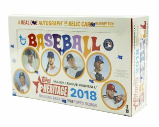 2018 Topps Heritage Baseball Hobby Box,  24 Packs 1969