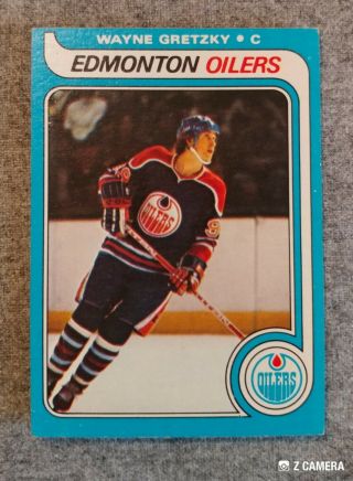 Wayne Gretzky 1979 - 80 Topps Hockey 18 Rookie Rc Edmonton Oilers
