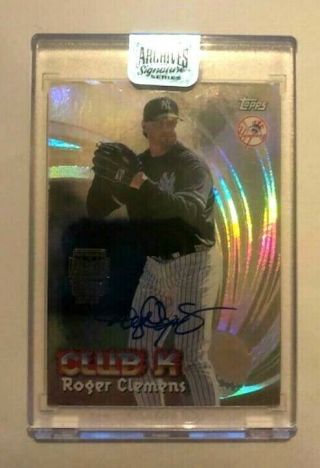 2018 Topps Archives Roger Clemens Auto 1/1 York Yankees
