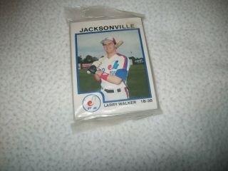1987 Pro Cards Jacksonville Expos Minor League Team Set Randy Johnson L Walker