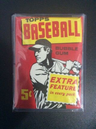 1961 Topps Baseball 5 Cent Wax Pack -