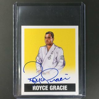 2018 Leaf Legends Of Wrestling Royce Gracie Gold Auto 50/50