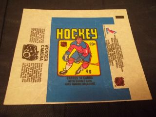 1979 - 80 Opc O - Pee - Chee Hockey Wax Pack Wrapper Wonder Camera Ad Gretzky Rc Year