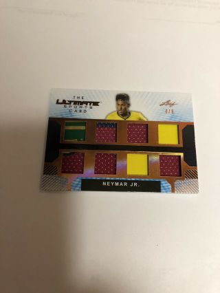 2019 Leaf Ultimate Sports Neymar Jr.  8 Piece Game - Jersey Patch 4/9 Brazil.