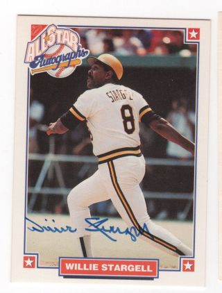 Willie Stargell Autograph Hof Pittsburgh Pirates 1993 Nabisco Auto Baseball Card