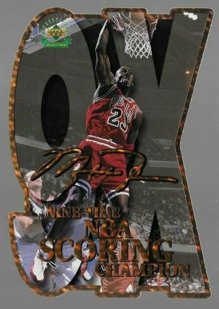 Michael Jordan 1997 Upper Deck 9 Time Scoring Champion Die - Cut /5000 Bulls