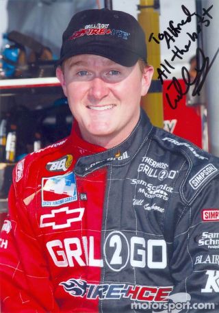 Will Langhorne Orig Signed Photo Indy 500