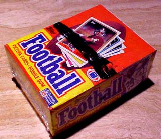 1988 Topps Football Wax Box 36 Packs Ceil0phane Wrapped From A Case
