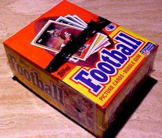 1988 Topps Football Wax Box 36 Packs Ceiiophane Wrapped From A Case