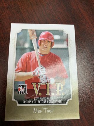Mike Trout 2011 In The Game National V.  I.  P Rookie Promo Vip - 07 Angels