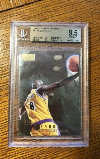Kobe Bryant 96 - 97 Skybox Rc Graded Bgs 9.  5 Lakers Rookie Card