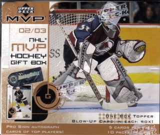 2002/03 Upper Deck Mvp Hockey Gift Box