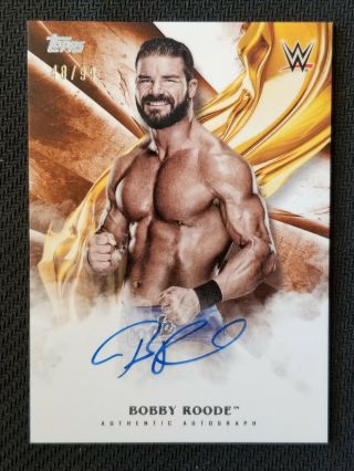 2018 - 19 Topps Wwe Undisputed Bobby Roode Auto Autograph Ed 48/99