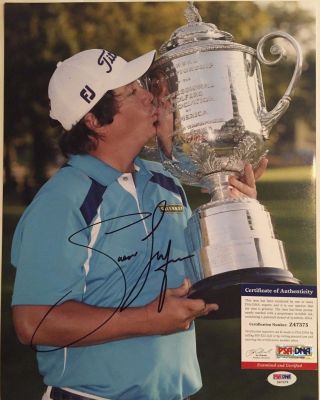 Jason Dufner Autographed 11x14 Golf Photo Psa/dna