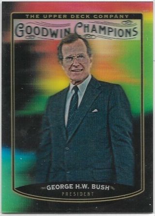 2019 Goodwin Champions George H.  W.  Bush Splash Of Color Lenticular Bounty